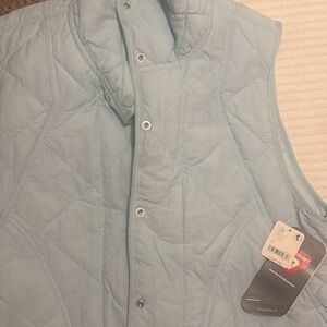 FP Movement by Free People Light Blue Quilted Vest